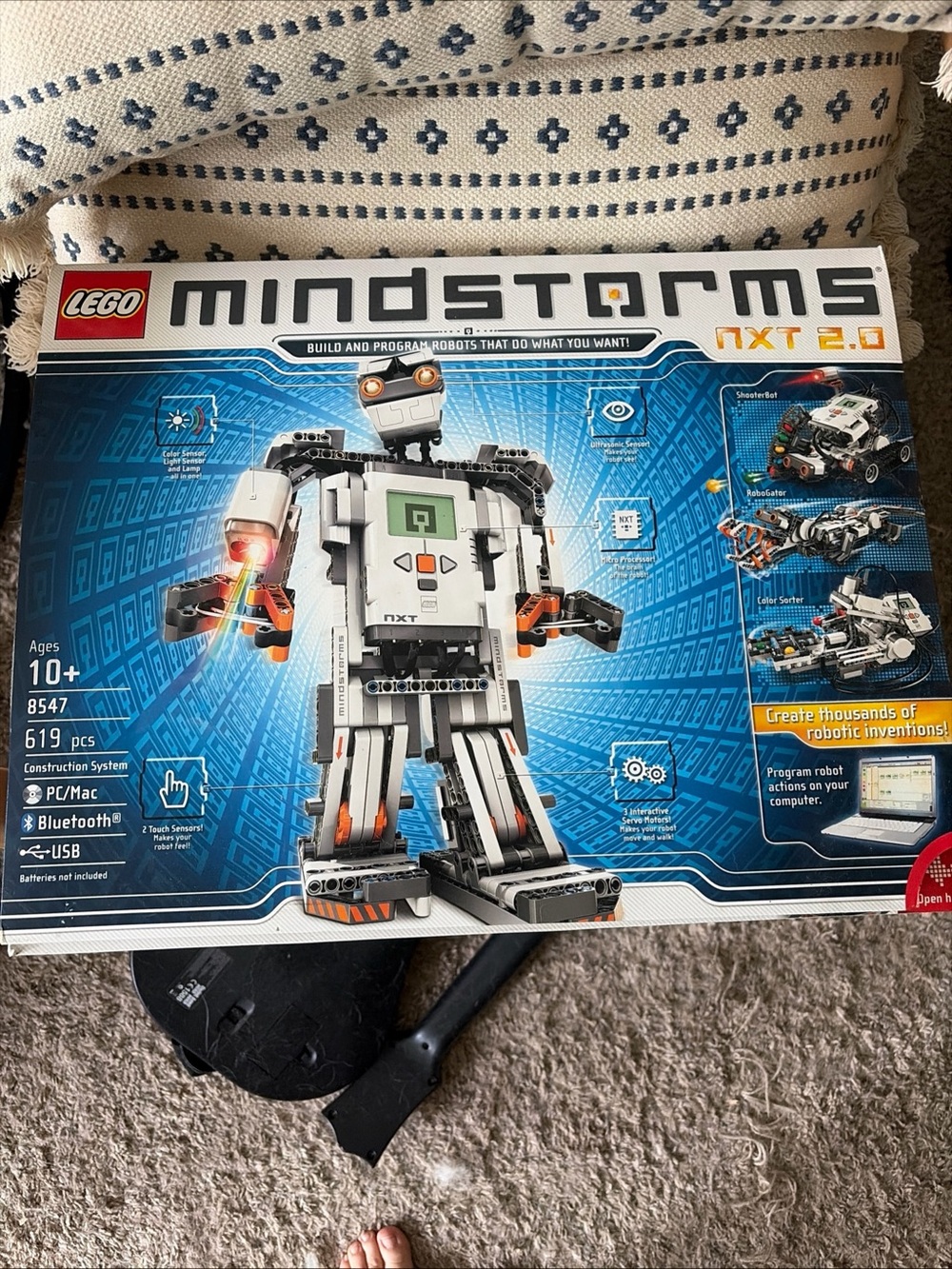 Lego Mindstorms NXT 2.0 Robotics Kit - White, Orange, Black